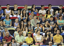 Birinci Avropa Oyunları çərçivəsində qadınlar arasında batut gimnastikası üzrə yarışlar. Bakı, Azərbaycan, 21 iyun 2015